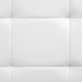 Bed Frame without Mattress White 106x203 cm King Single - Close-Up Angle