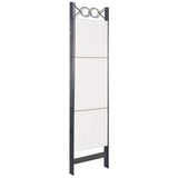 5-Panel Room Divider White 200x180 cm