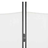 5-Panel Room Divider White 200x180 cm