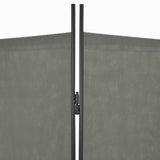 5-Panel Room Divider Anthracite 200x180 cm - 45-Degree Angle