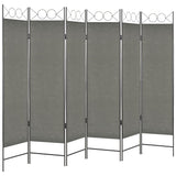 6-Panel Room Divider Anthracite 240x180 cm - Side View