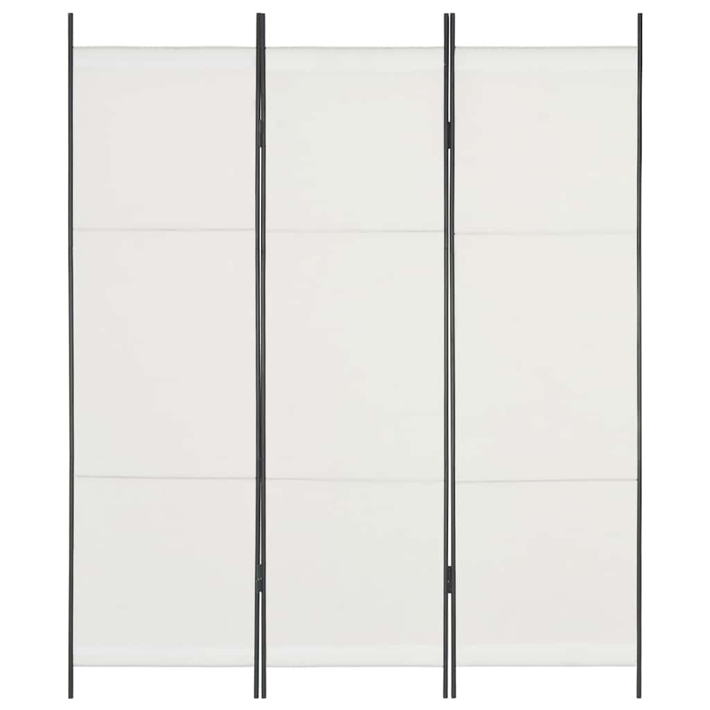 3-Panel Room Divider White 150x180 cm