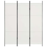 3-Panel Room Divider White 150x180 cm