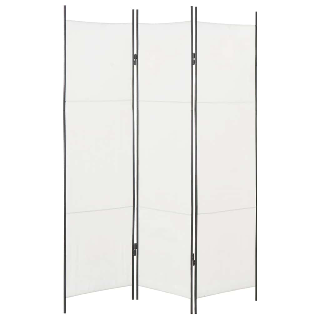 3-Panel Room Divider White 150x180 cm