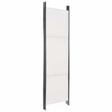 5-Panel Room Divider White 250x180 cm