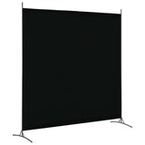 1 Panel Room Divider Black 175x180 cm - Front View