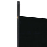 1 Panel Room Divider Black 175x180 cm - Top-Down View