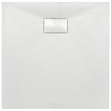 Shower Base Tray SMC White 80x80 cm - Top-Down View