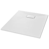 Shower Base Tray SMC White 90x70 cm - Front View