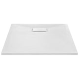 Shower Base Tray SMC White 90x70 cm - Side View