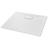 Shower Base Tray SMC White 90x80 cm - Front View