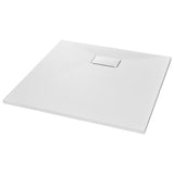 Shower Base Tray SMC White 90x90 cm - Front View