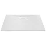 Shower Base Tray SMC White 90x90 cm - Side View