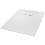 Shower Base Tray SMC White 100x70 cm - Front View