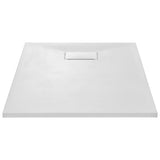 Shower Base Tray SMC White 100x70 cm - Side View
