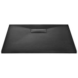Shower Base Tray SMC Black 80x80 cm - Side View