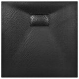 Shower Base Tray SMC Black 80x80 cm - Top-Down View