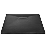Shower Base Tray SMC Black 90x70 cm - Side View