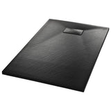Shower Base Tray SMC Black 100x80 cm - Front View