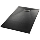 Shower Base Tray SMC Black 120x70 cm - Front View