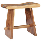 Stool Solid Suar Wood and Polyresin - Extra Image
