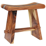 Stool Solid Suar Wood and Polyresin - Extra Image