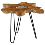 Coffee Table 70x45 cm Solid Teak Wood and Polyresin
