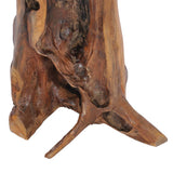Coffee Table 40x40 cm Solid Teak Wood - Front View