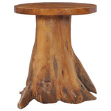Coffee Table 40x40 cm Solid Teak Wood - Close-Up Angle