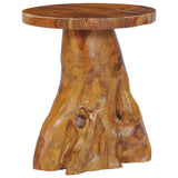Coffee Table 40x40 cm Solid Teak Wood - Low Angle