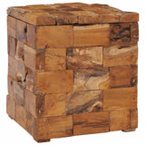 Storage Stool Solid Teak Wood - Extra Image