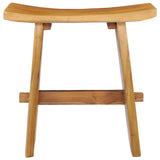 Stool Solid Teak Wood - Front View