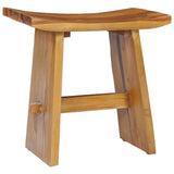 Stool Solid Teak Wood - Low Angle
