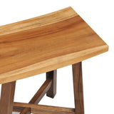Bathroom Stool Solid Suar Wood - 45-Degree Angle