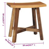 Bathroom Stool Solid Suar Wood