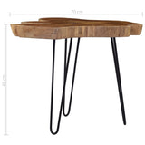 Coffee Table (60-70)x45 Cm Teak Wood - Rear View