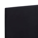 Bed Frame without Mattress Black Fabric Double