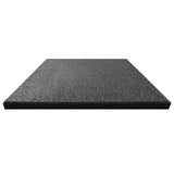Fall Protection Tiles 12 pcs Rubber 50x50x3 cm Black - Side View