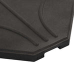 Umbrella Weight Plates 4 pcs Black Concrete Square 72 kg