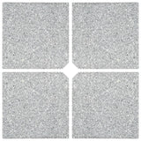 Umbrella Weight Plates 4 pcs Grey Granite Square 100 kg - Side View