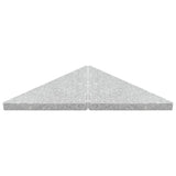Umbrella Weight Plates 4 pcs Grey Granite Triangular 60 kg - 45-Degree Angle