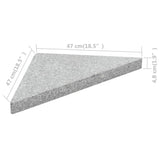 Umbrella Weight Plates 4 pcs Grey Granite Triangular 60 kg - Close-Up Angle