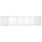 Outdoor Dog Kennel 7.6x3.8x1.9 m - 45-Degree Angle