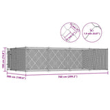 Outdoor Dog Kennel 7.6x3.8x1.9 m