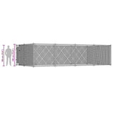 Outdoor Dog Kennel 7.6x3.8x1.9 m - Extra Image