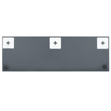 Frameless Mirror 120x30 cm Glass - Top-Down View