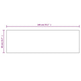 Frameless Mirror 140x40 cm Glass - Close-Up Angle