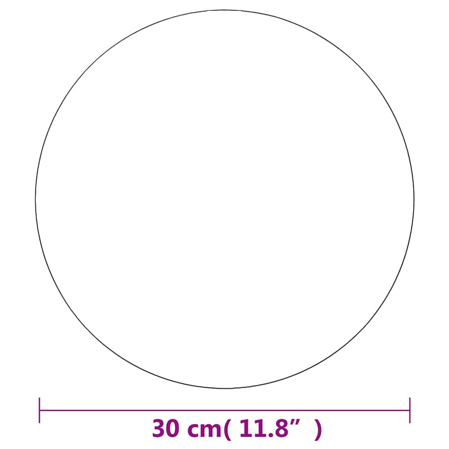 Frameless Mirror Round 30 cm Glass
