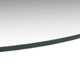 Frameless Mirror Round 80 cm Glass - Top-Down View