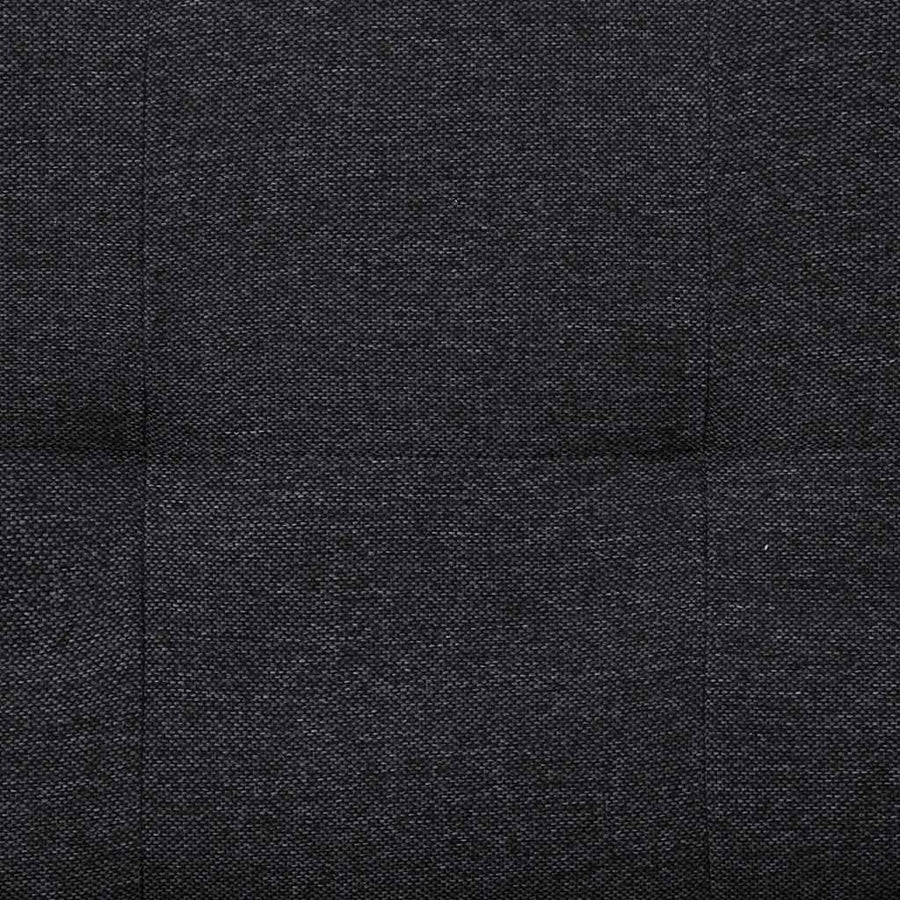 Sofa Bed with Two Pillows Dark Grey Polyester